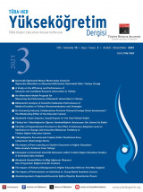 Yükseköğretim Dergisi TÜBA-HER / Cilt 15 - Sayı 3