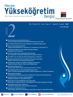 Yükseköğretim Dergisi TÜBA-HER / Cilt 16 - Sayı 2