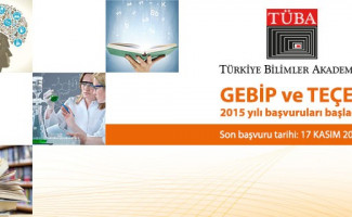 Applications for the 2015 TÜBA-GEBİP and TÜBA-TEÇEP Awards Have Started  