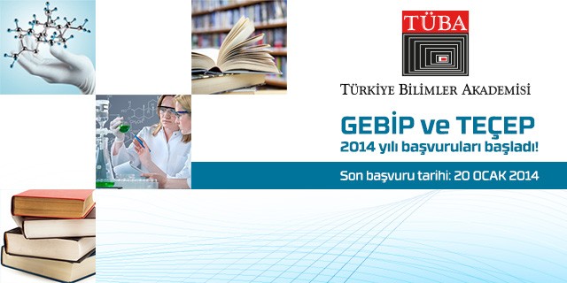 2014 year TÜBA-GEBİP and TEÇEP Applications are started
