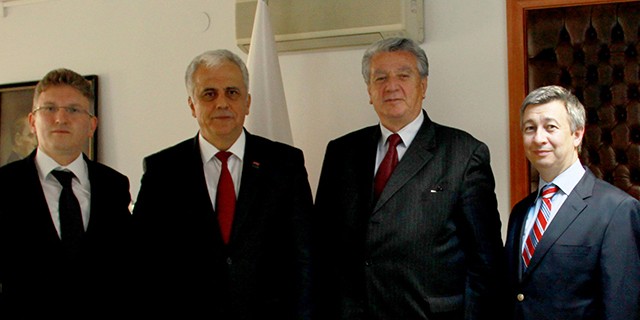 Macedonian Academy of Sciences and Arts President Vlado Kambovski, had Visited the Head of the TÜBA Prof. Dr. Ahmet Cevat Acar