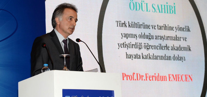 "Turkish Culture Research and Technology Award" to TÜBA Principal Member Prof. Dr. Feridun Emecen